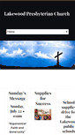 Mobile Screenshot of lakewoodpresbyterian.org